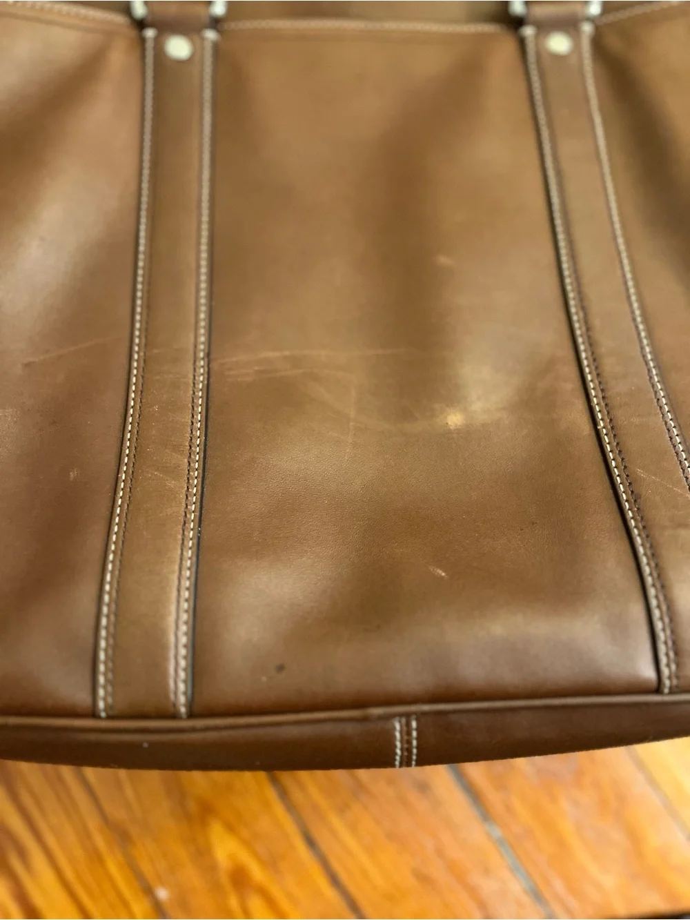 Coach 70633 Brown Leather Briefcase Laptop Messenger Bag w/ Strap